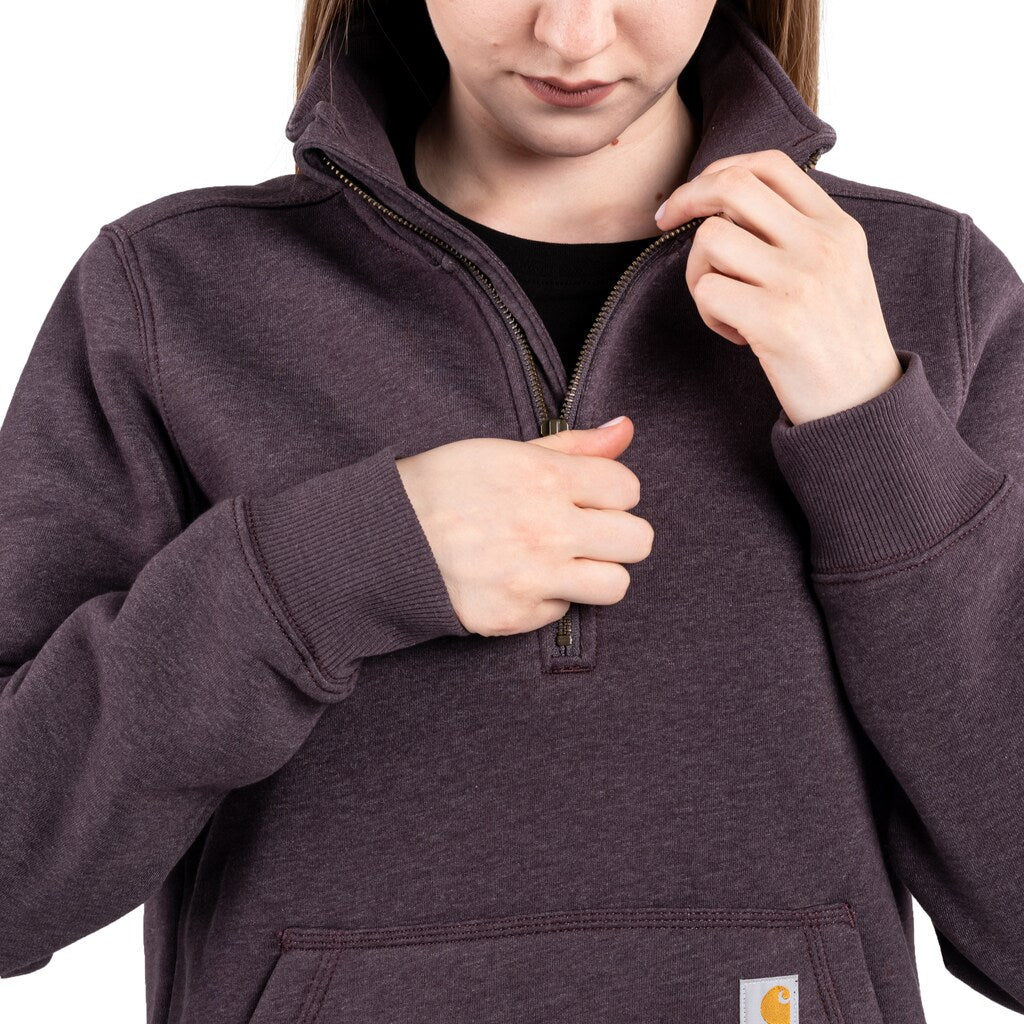 Bluza damska Carhartt Midweight Half Zip - Blackberry Heather