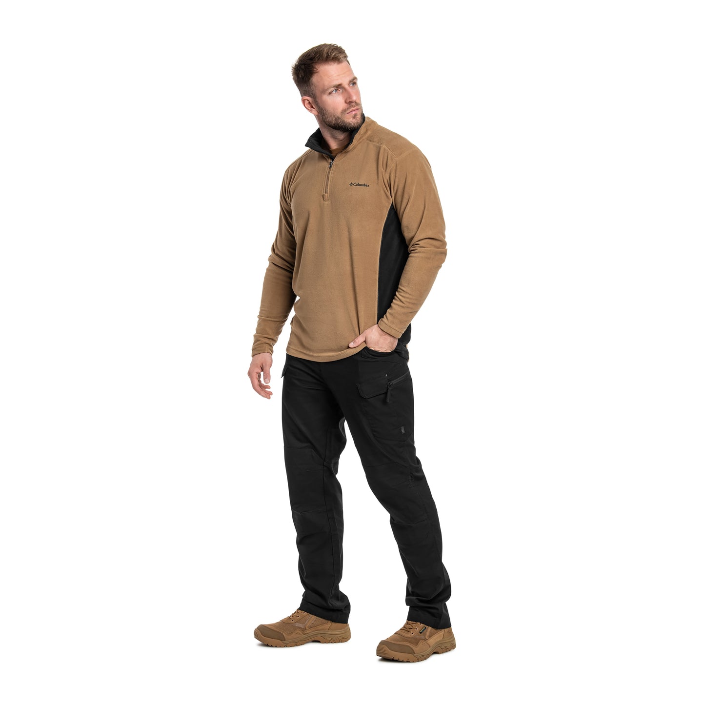 Polar Columbia Klamath Range II Half Zip - Delta/Black