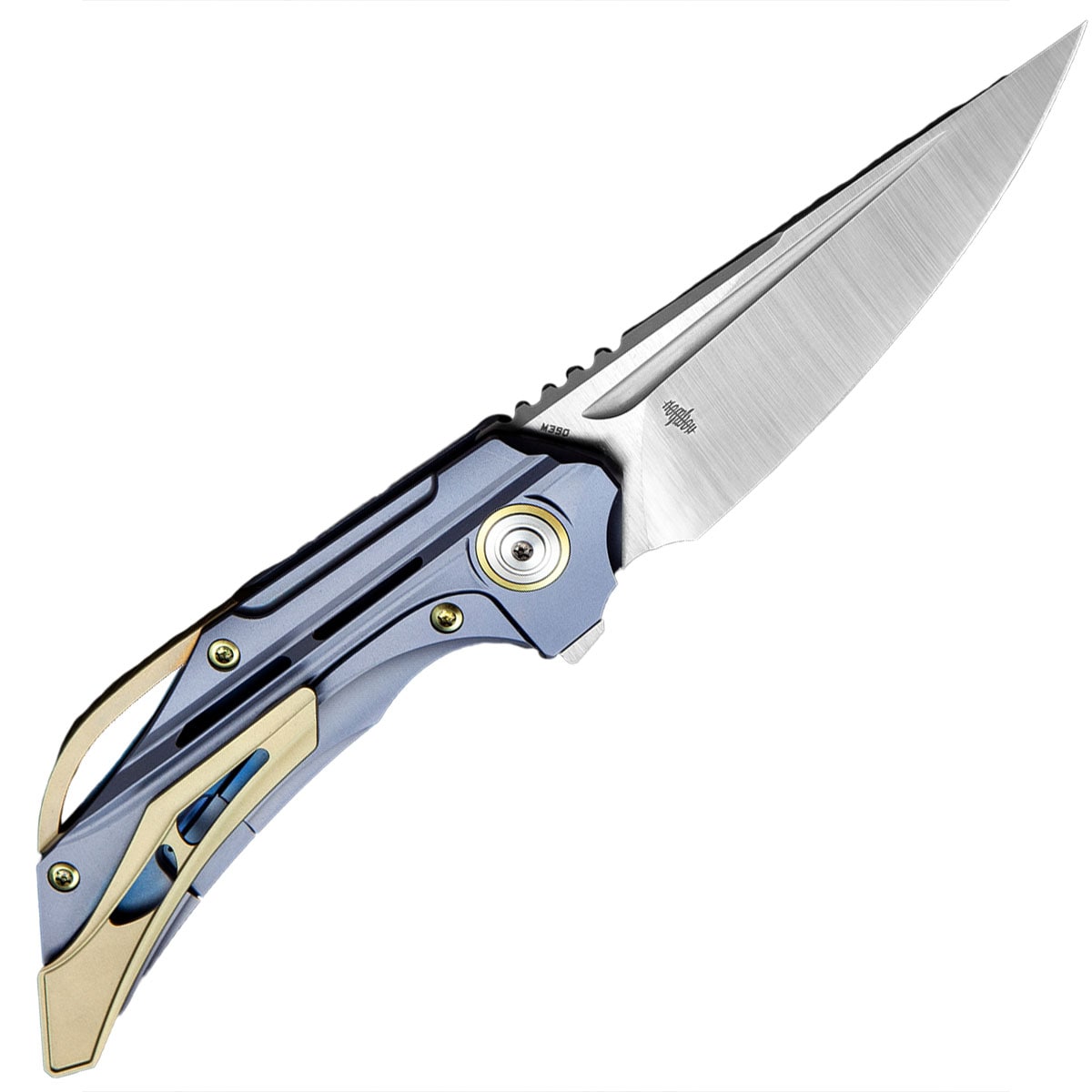 Nóż składany Bestech Knives Vigil - Satin Blade/Blue Titanium
