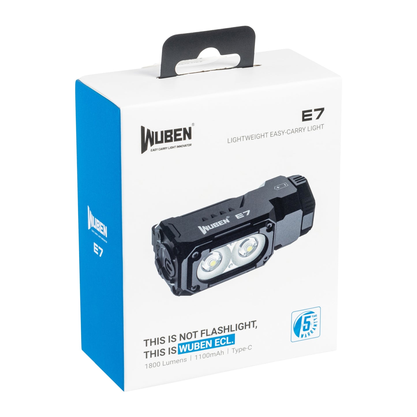 Latarka Wuben E7 6500K Black - 1800 lumenów