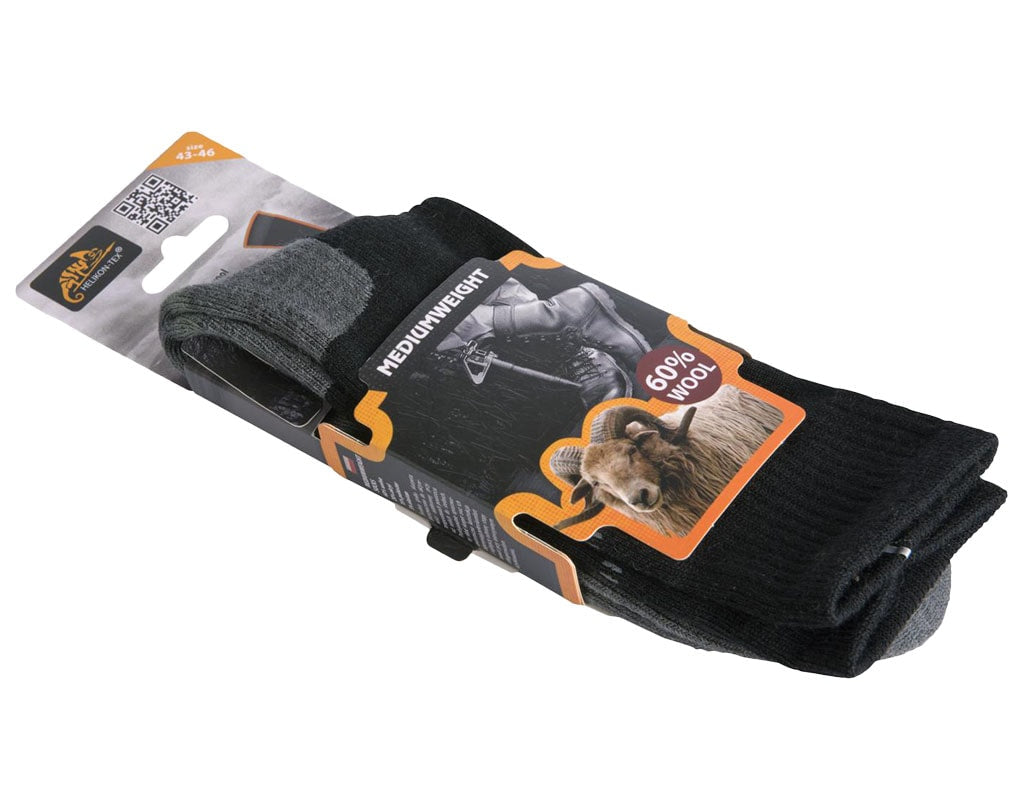 Skarpety Helikon MediumWeight Wool - Black