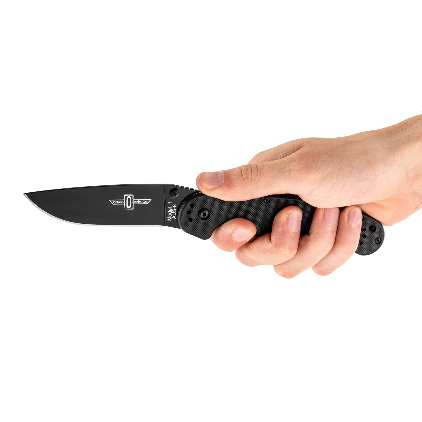 Nóż składany Ontario RAT-1 Folder Black Plain