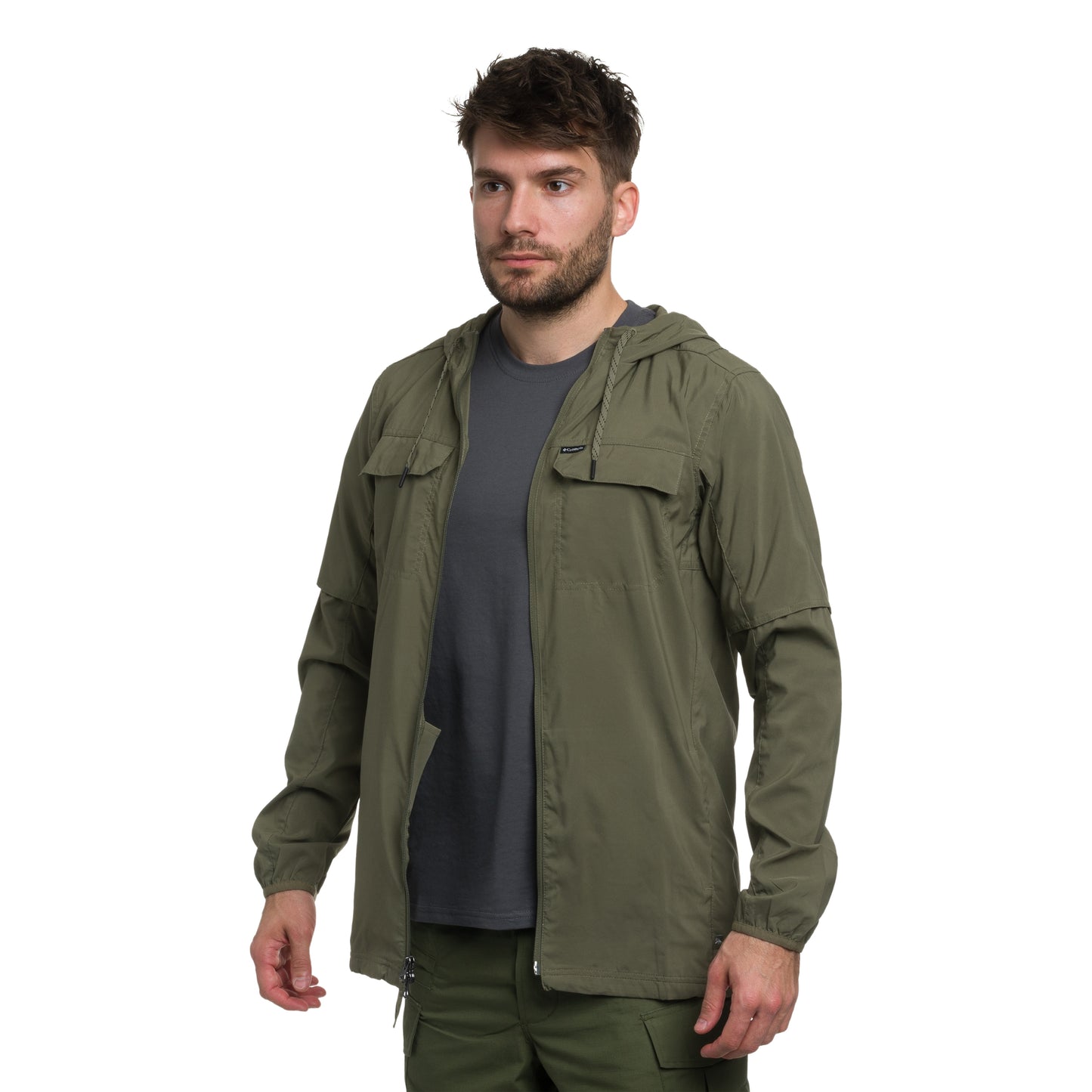 Kurtka Columbia Skien Valley Hooded Insect Shield - Stone Green