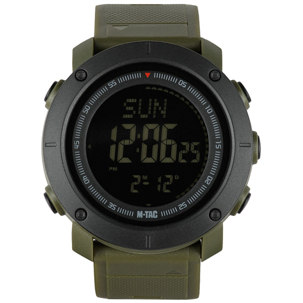 Zegarek taktyczny M-Tac z kompasem 2095 - Army Green