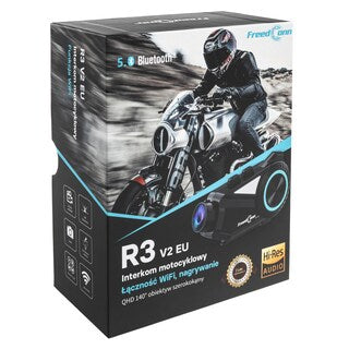 Interkom motocyklowy FreedConn R3 z kamerą