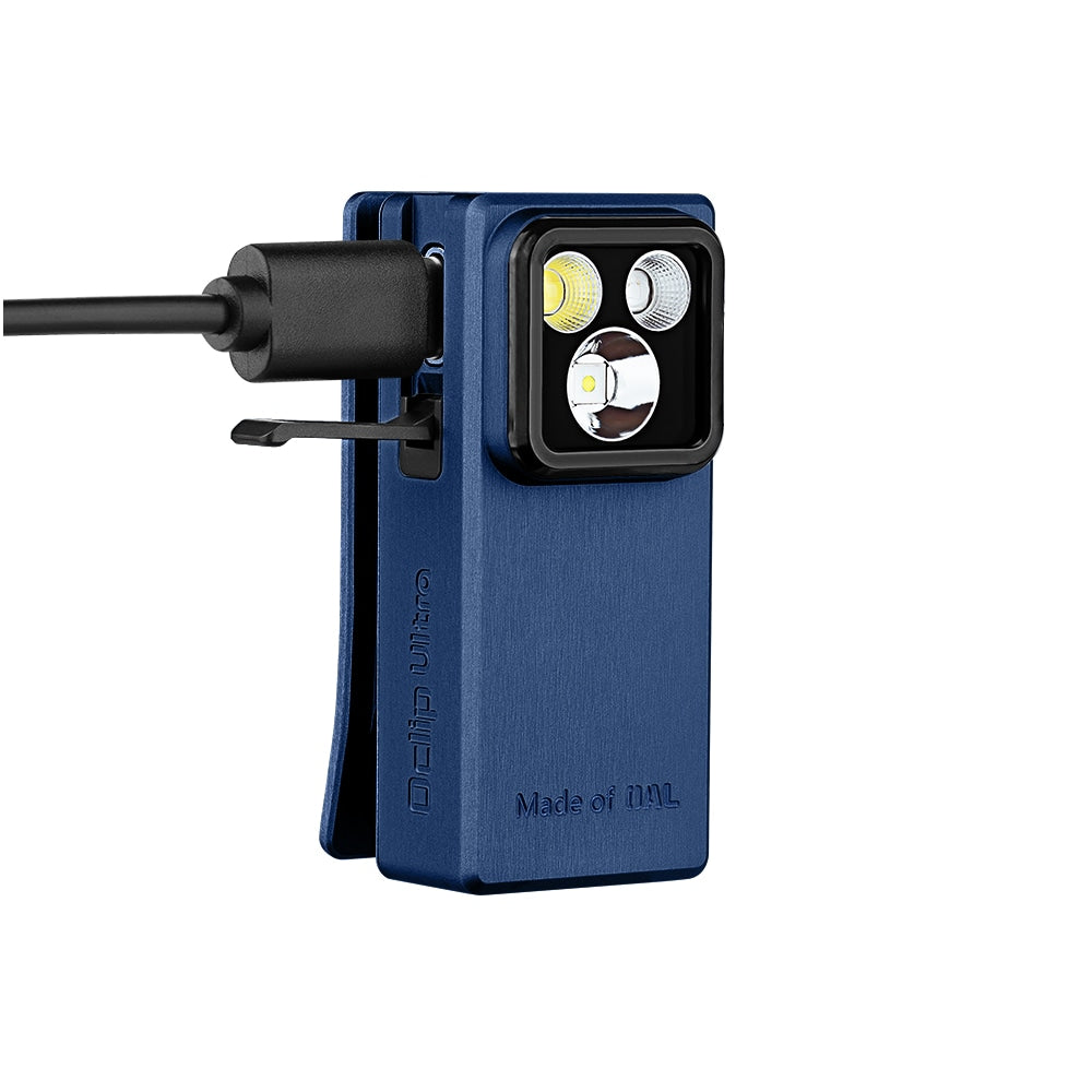 Latarka akumulatorowa Olight Oclip Ultra Navy Blue - 530 lumenów