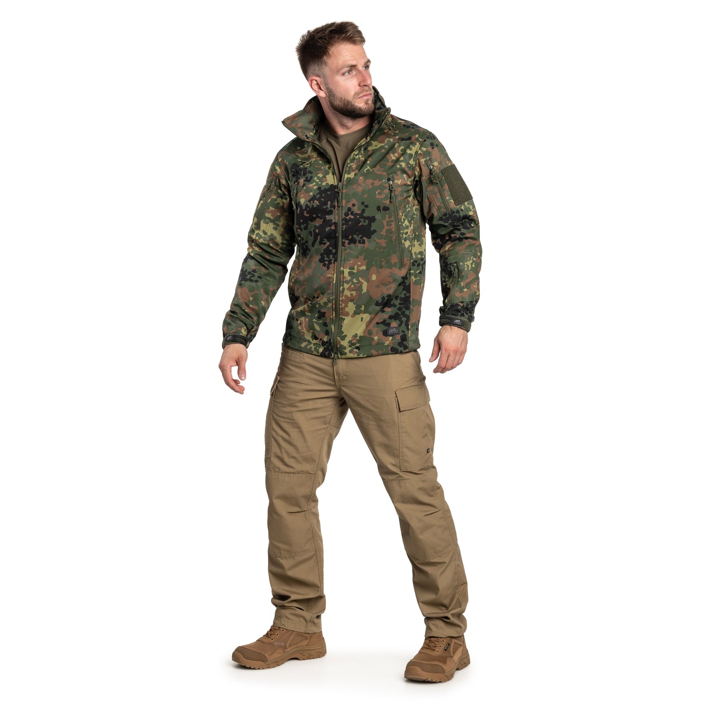 Kurtka Helikon Gunfighter Softshell Shark Skin Windblocker - Flecktarn