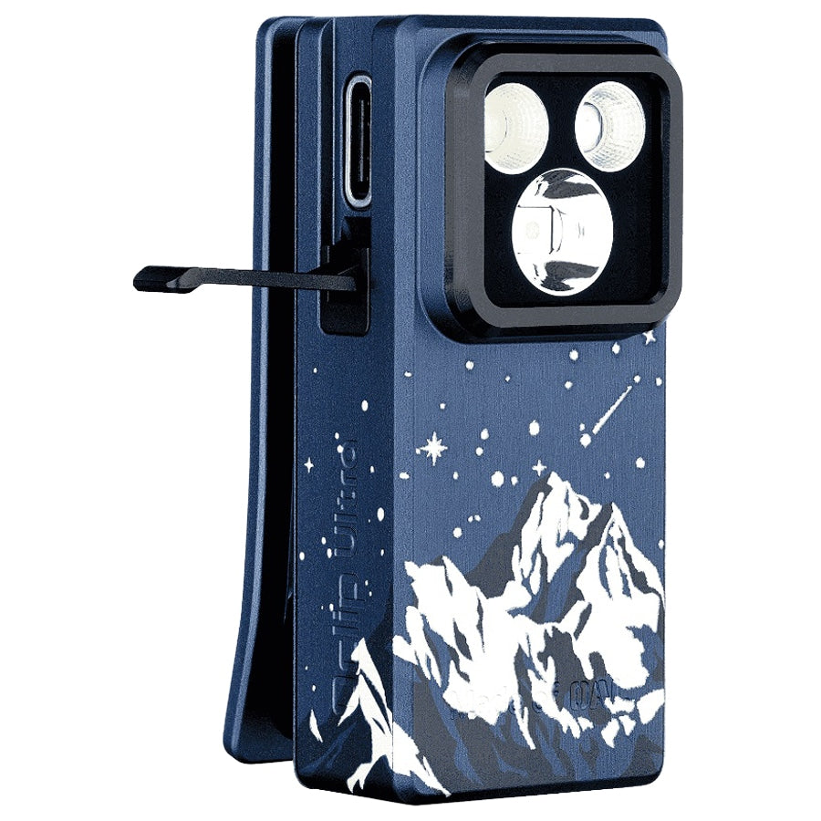 Latarka akumulatorowa Olight Oclip Ultra Snowy Summit - 530 lumenów