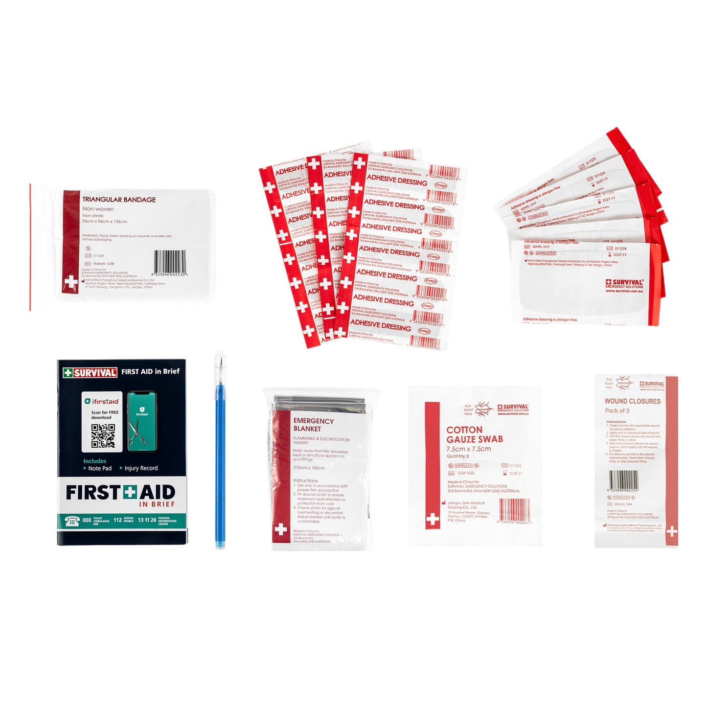 Apteczka Survival Handy First Aid Kit z wyposażeniem