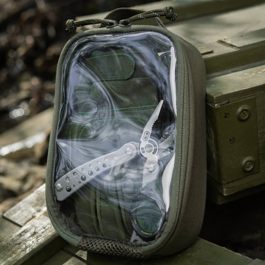 Organizer M-Tac Elite przezroczysty Small (22 x 14 cm) - Ranger Green