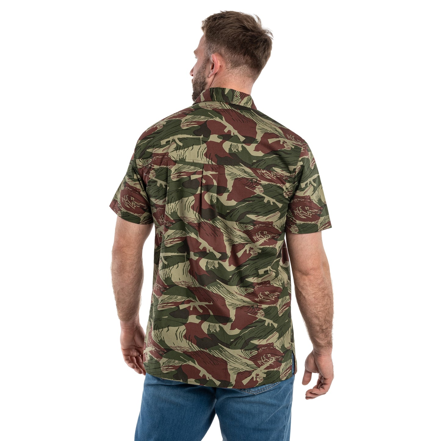 Koszula Helikon Tactical Hawaiian Short Sleeve - Brushstroke Camo