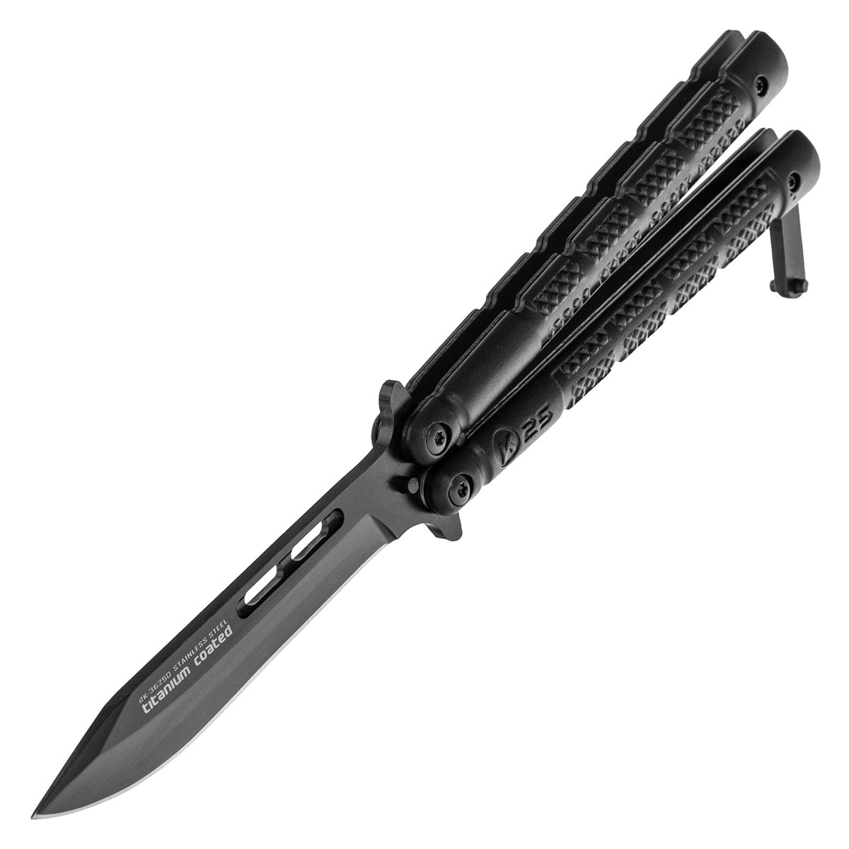 Nóż składany motylek K25 36250 Balisong Black