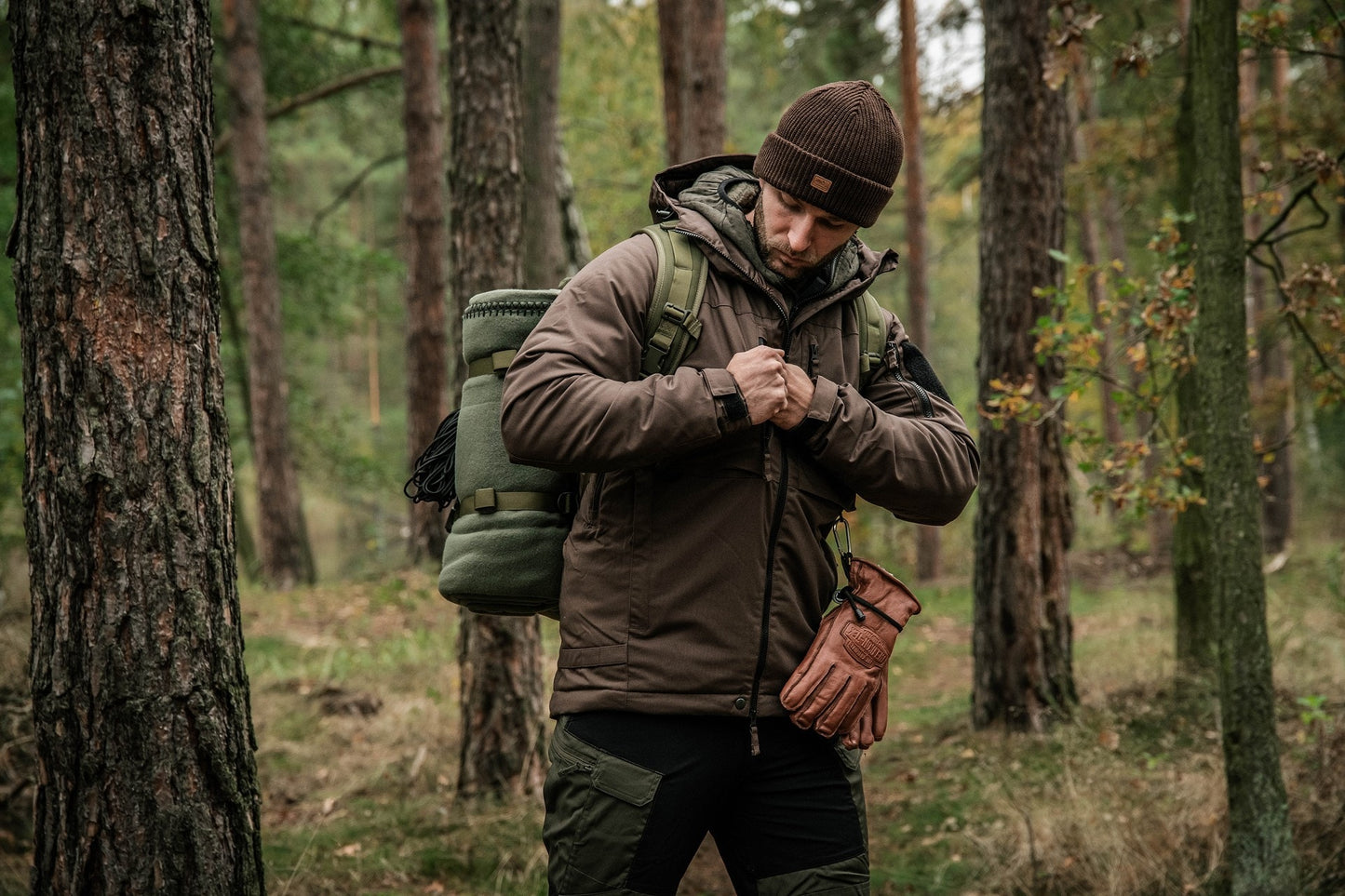 Rękawice Helikon Ranger Winter - U.S. Brown