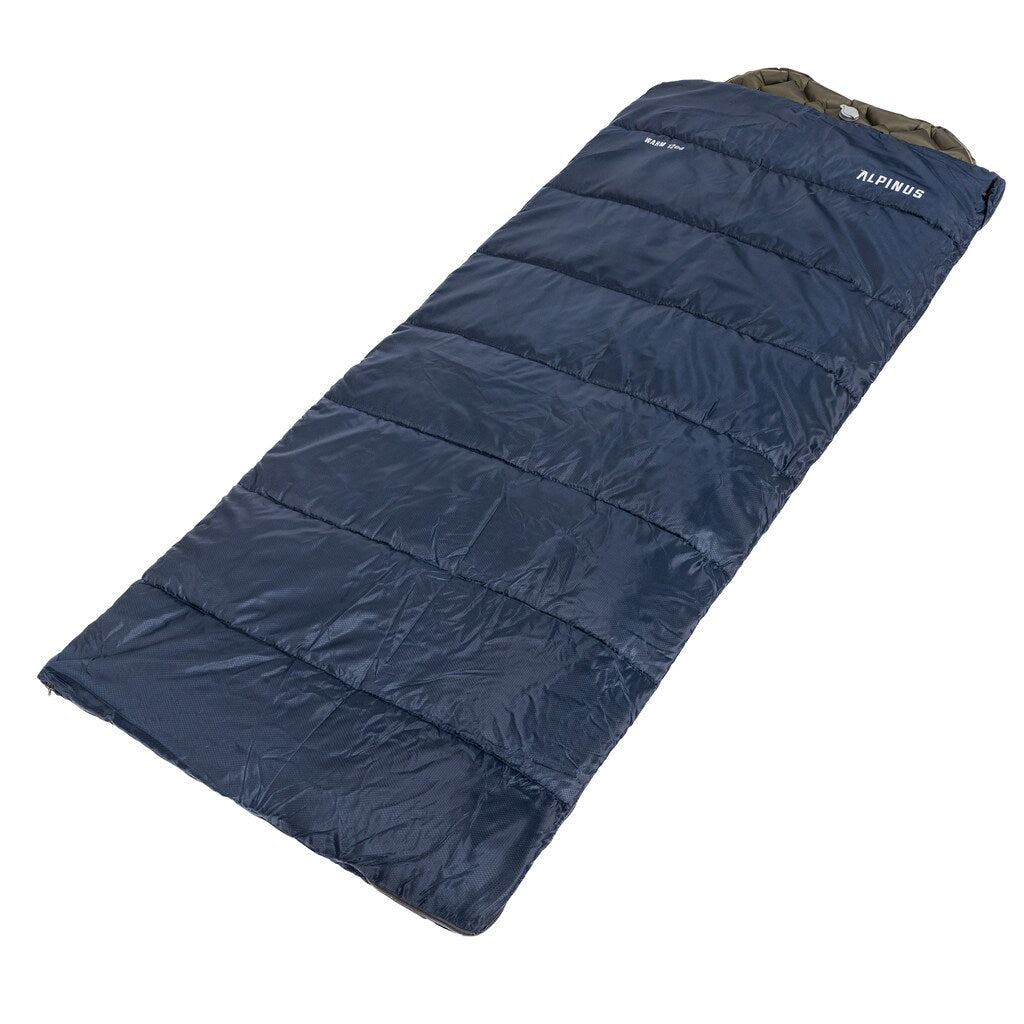 Śpiwór Alpinus Warm 1200 Granatowy - lewy