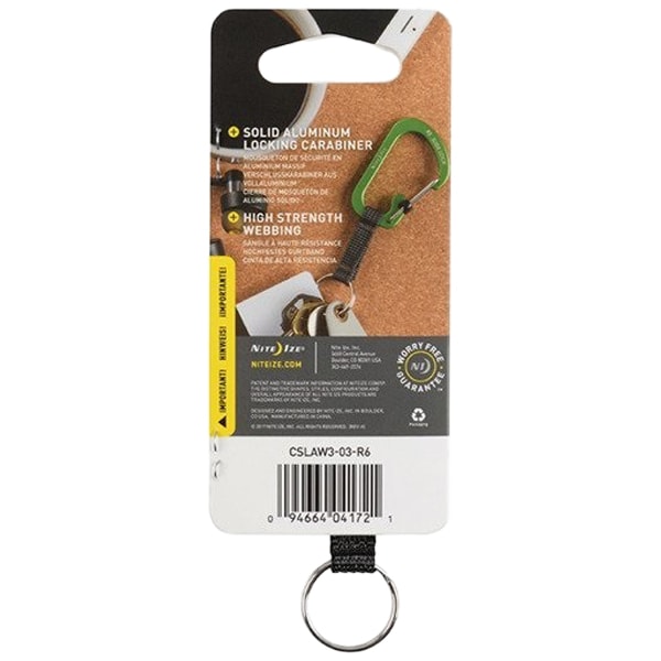 Brelok z karabińczykiem Nite Ize SlideLock Key Ring Aluminum - Blue