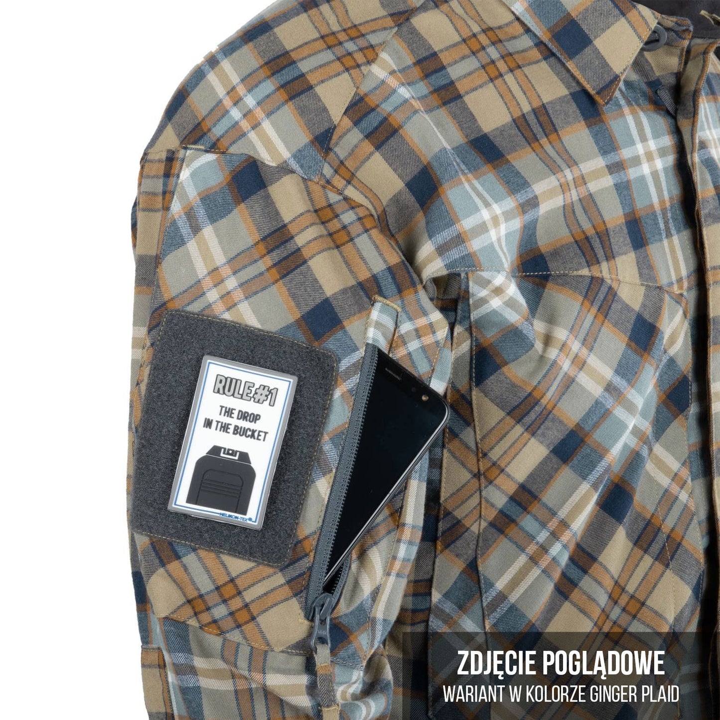 Koszula Helikon MBDU Flannel - Timber Olive Plaid