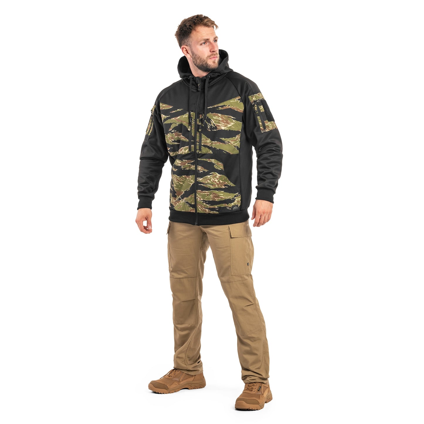 Bluza Helikon Rogue Hoodie - Black/Tiger Stripe