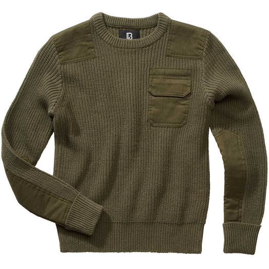 Sweter dziecięcy Brandit BW Pullover - Olive