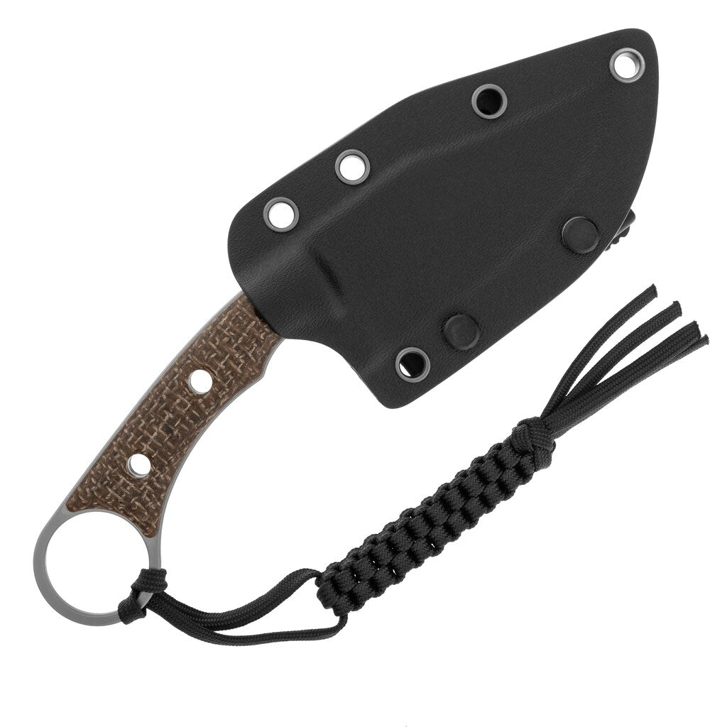 Nóż Civivi Midwatch N690 - Silver Bead Blasted/Brown Burlap Micarta
