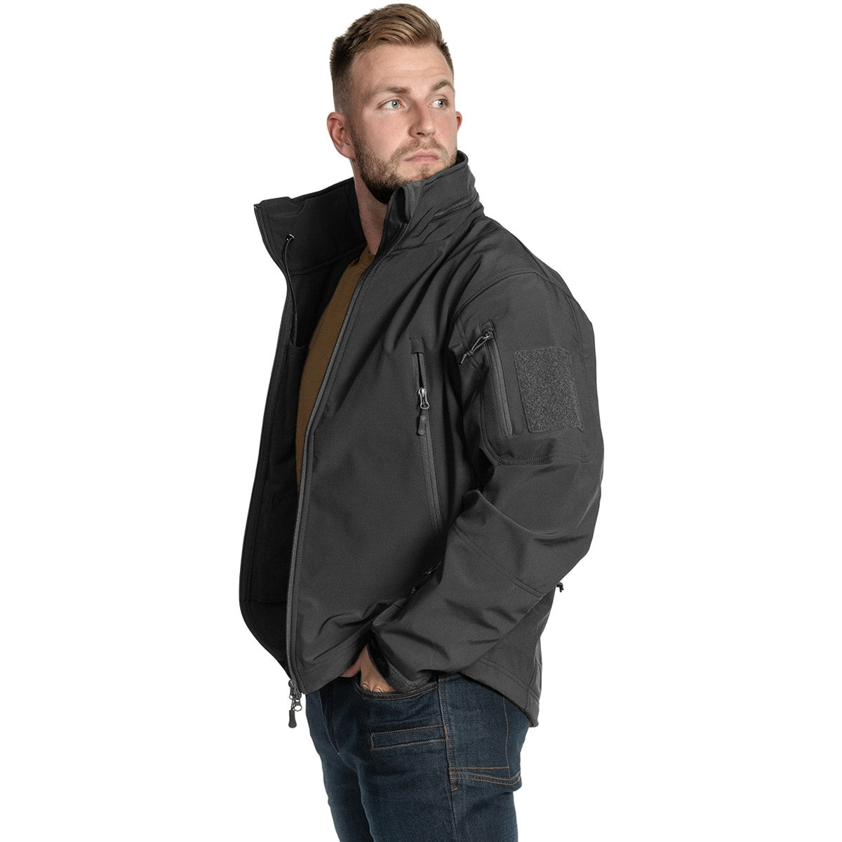 Kurtka Helikon Gunfighter Softshell Shark Skin Windblocker - Shadow Grey