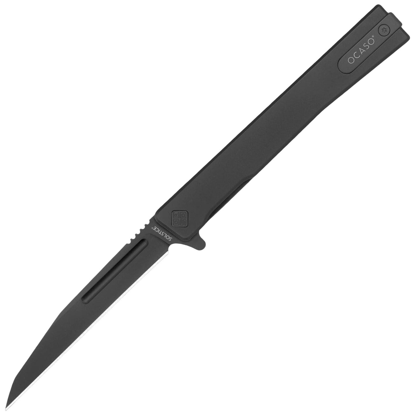 Nóż składany Ocaso Solstice Titanium Wharncliffe Blade - Black