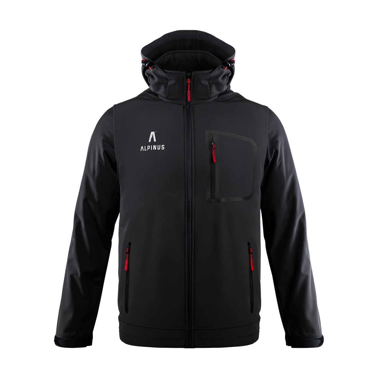 Kurtka Alpinus Softshell Stenshuvud - Black