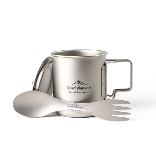 Zestaw kubek + spork Fjord Nansen Jacon Titanium Set