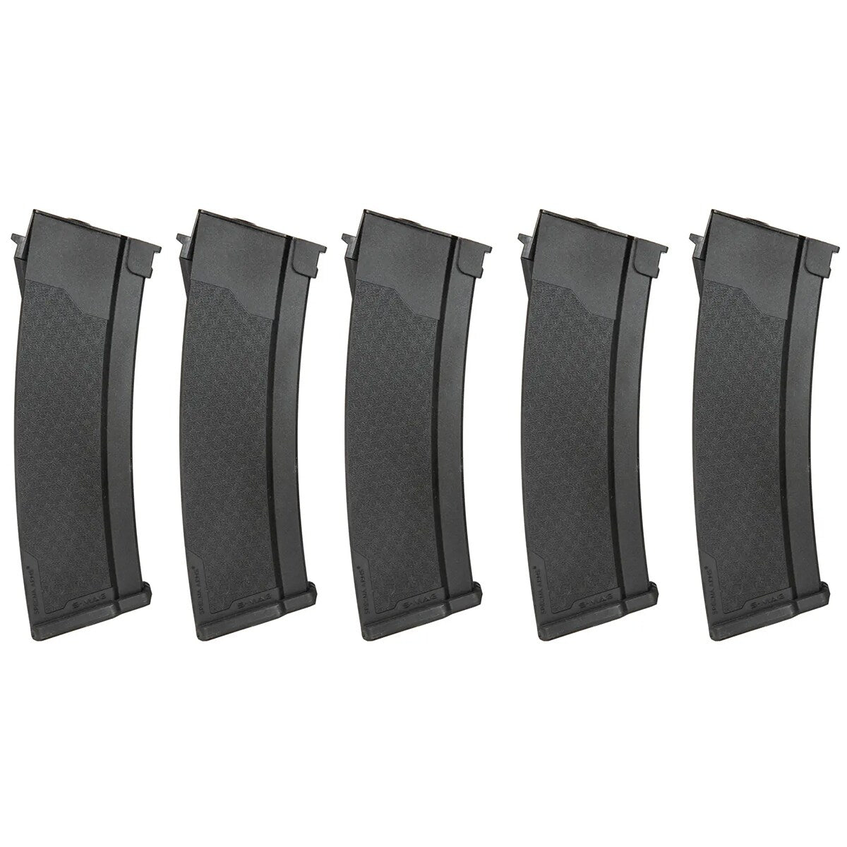 Zestaw 5 magazynków ASG Specna Arms Mid-cap S-Mag do serii J - Black