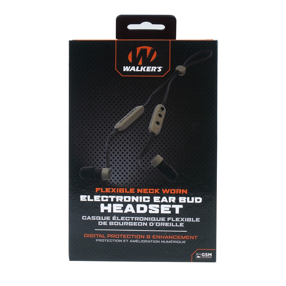 Ochronniki słuchu aktywne Walker's Rope Hearing Enhancer - Olive