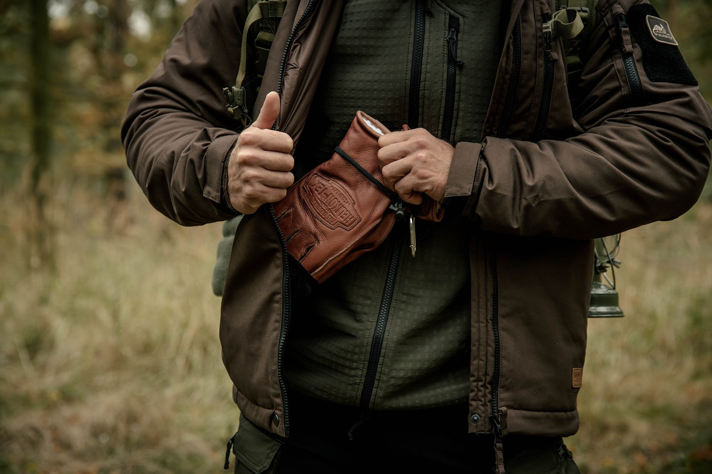 Rękawice Helikon Ranger Winter - U.S. Brown