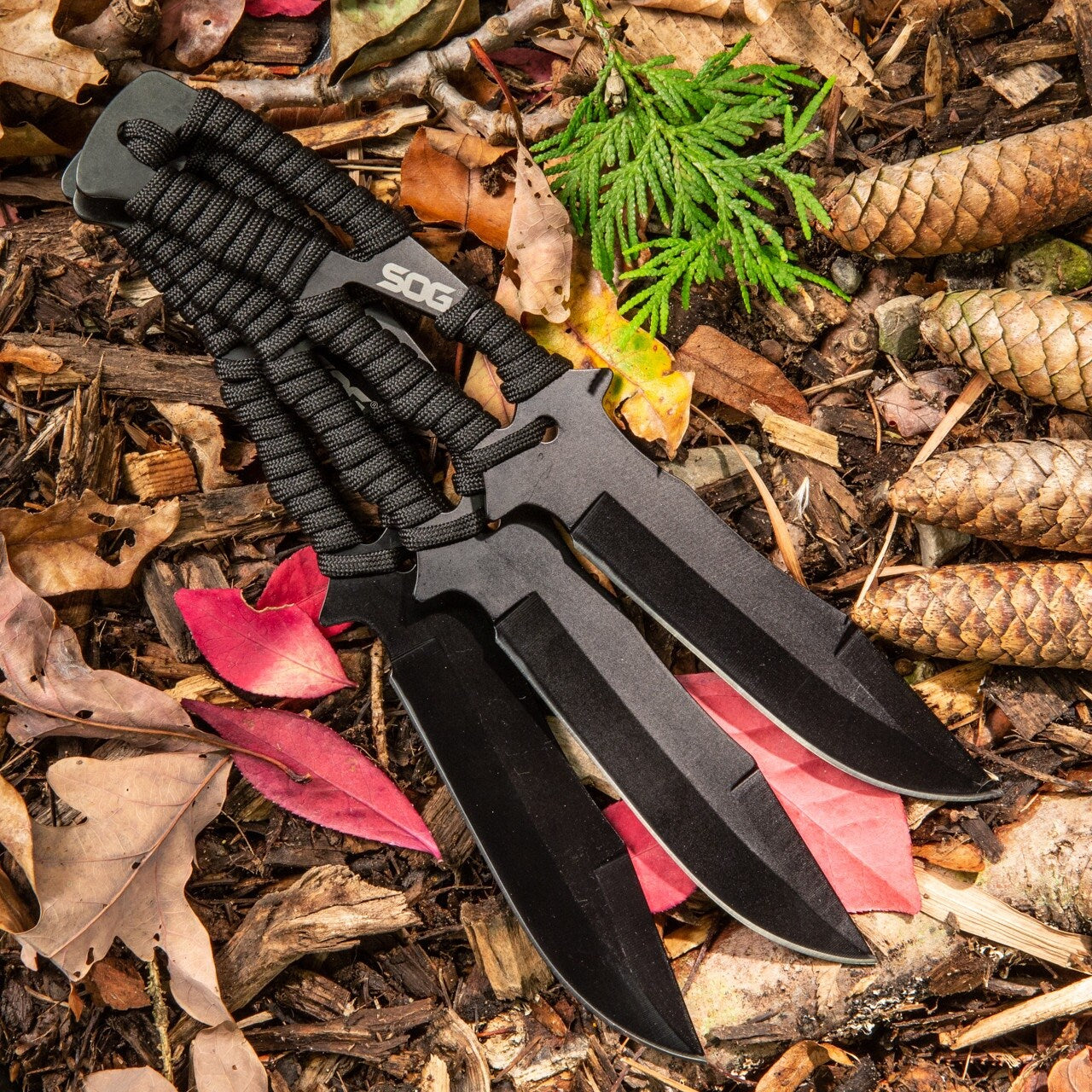 Nóż rzutka SOG Throwing Knives Black - 3 szt.