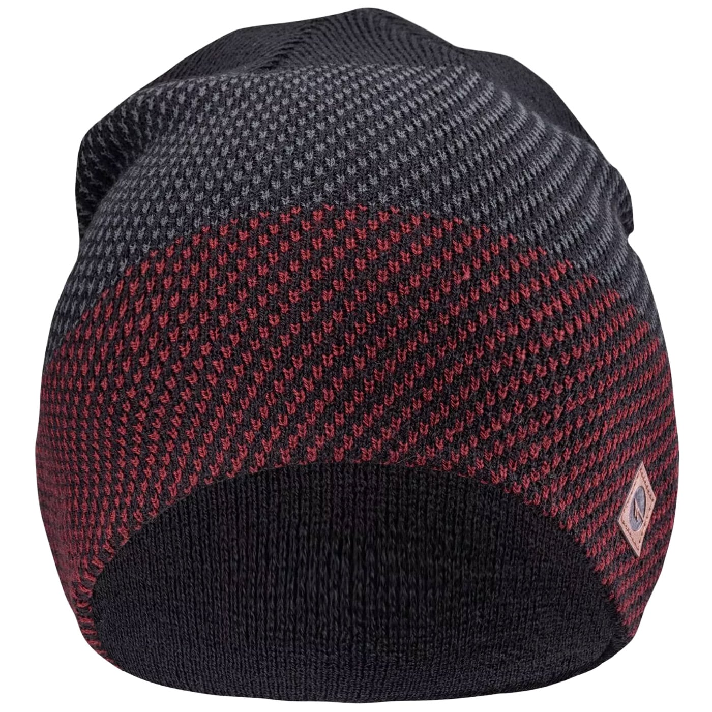 Czapka zimowa Hi-Tec Rolo - Black/Merlot