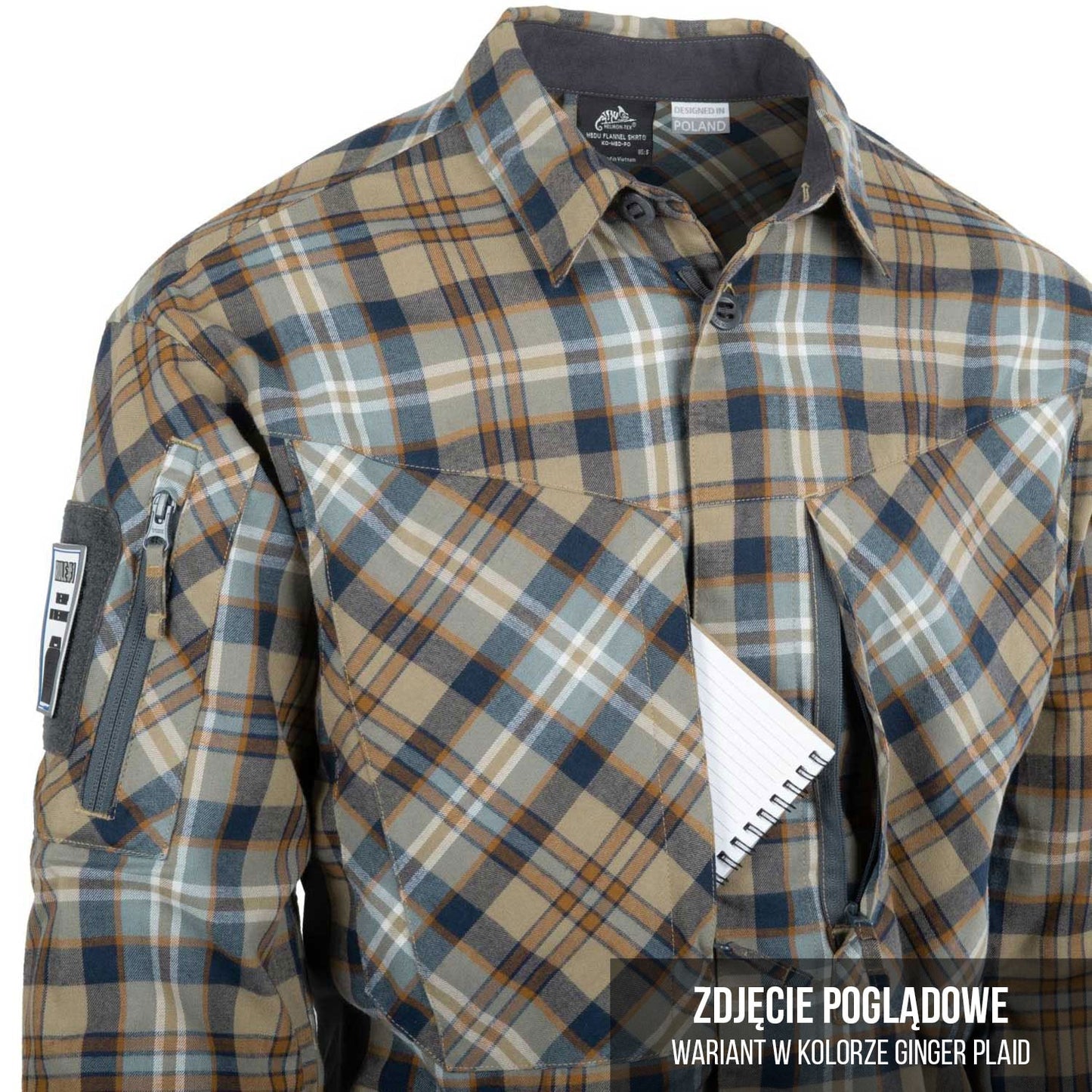 Koszula Helikon MBDU Flannel - Timber Olive Plaid
