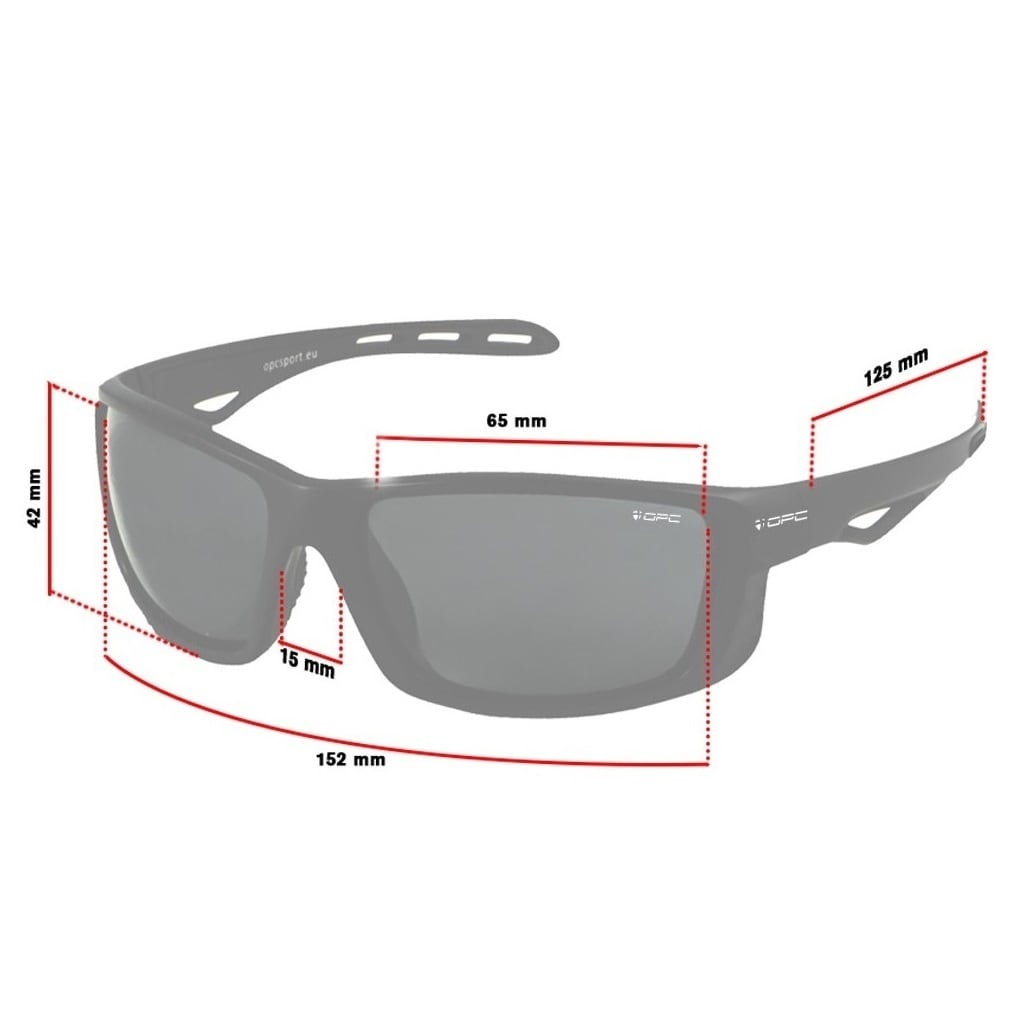 Okulary przeciwsłoneczne OPC Sport Everest Blk Mat Smoke z polaryzacją