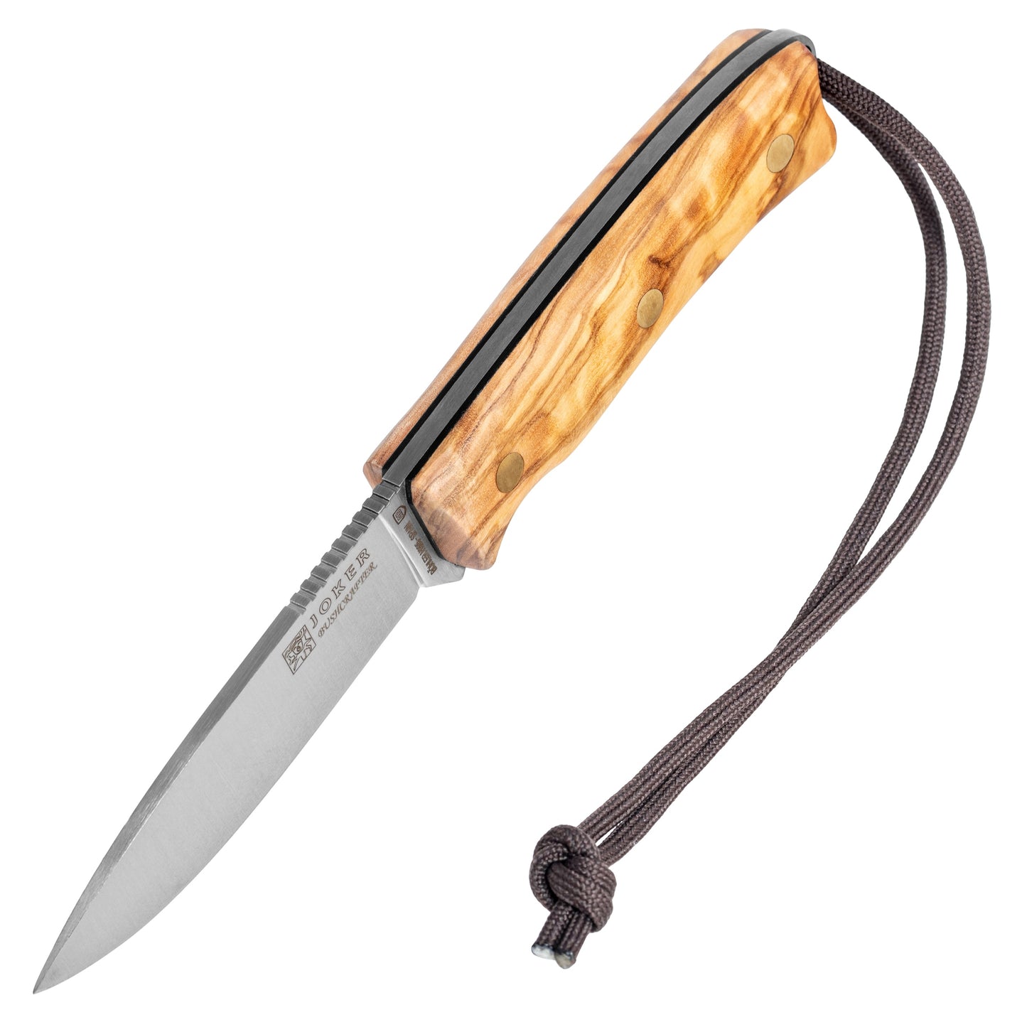 Nóż Joker Buschcrafter Olive Wood z krzesiwem