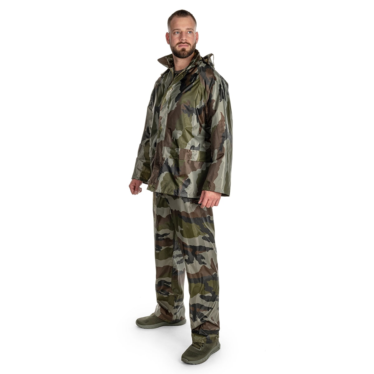 Komplet przeciwdeszczowy Mil-Tec kurtka+spodnie - CCE-Camo