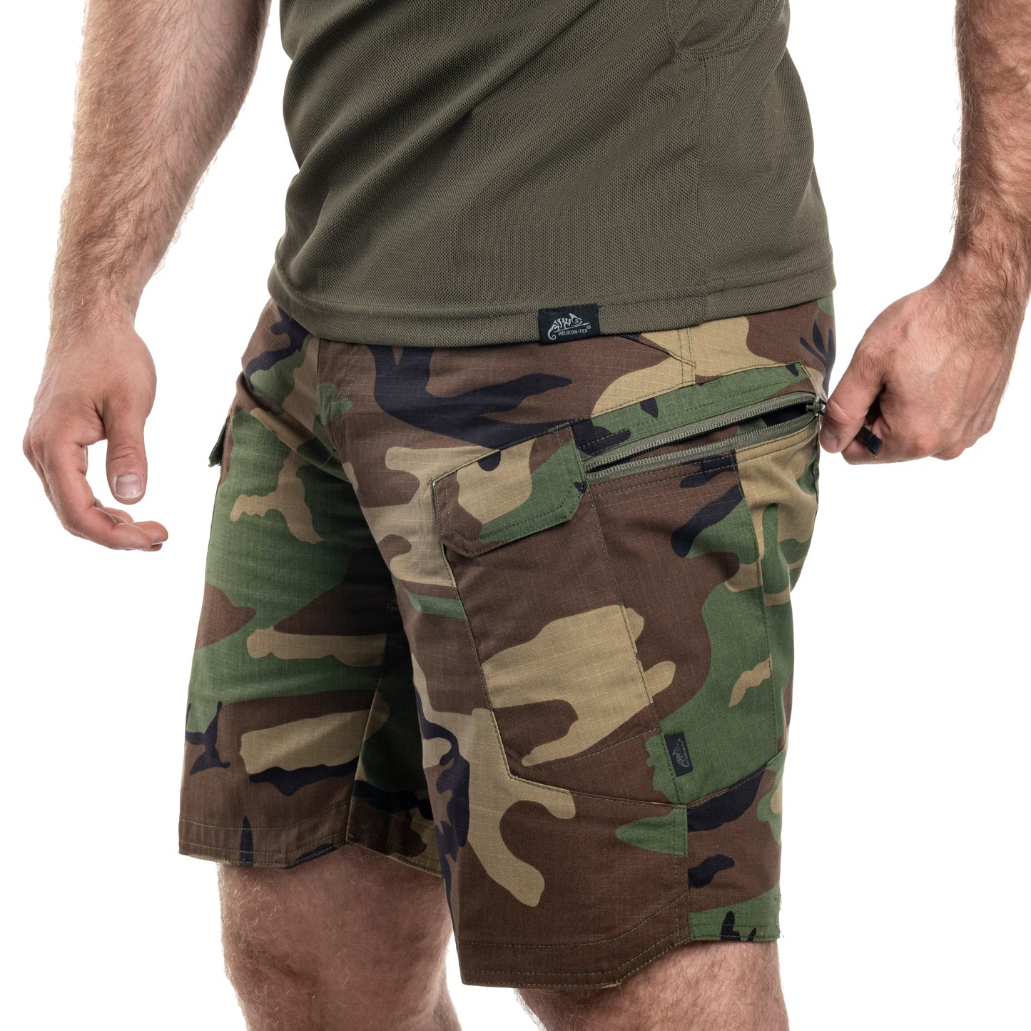 Szorty Helikon UTS 8,5" PolyCotton Rip-Stop - US Woodland