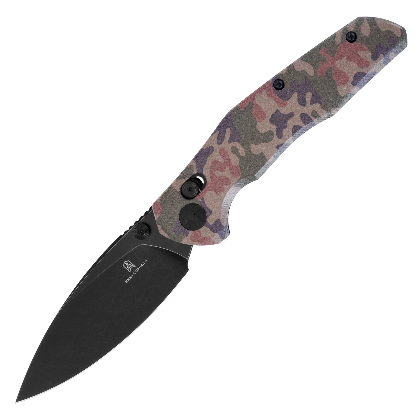 Nóż składany Bestechman Ronan Stonewash - wz.93 Pantera PL Woodland