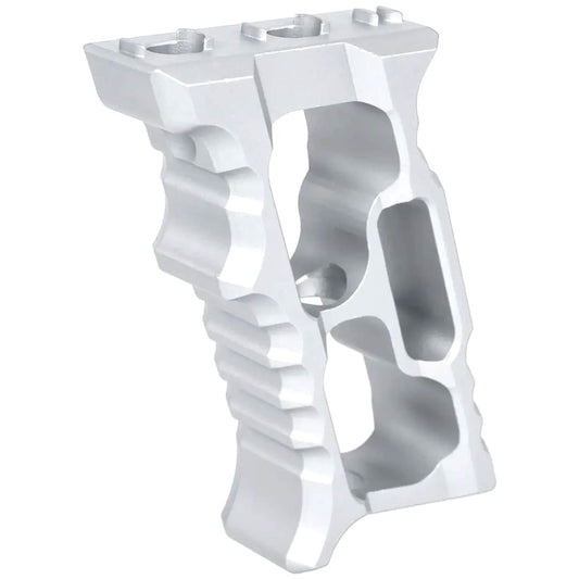 Aluminiowy kątowy chwyt przedni JJ Airsoft TD Minivert M-LOK/KeyMod - Silver