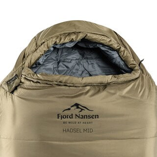 Śpiwór Fjord Nansen Hadsel MID Olive Drab 1700 g - prawy
