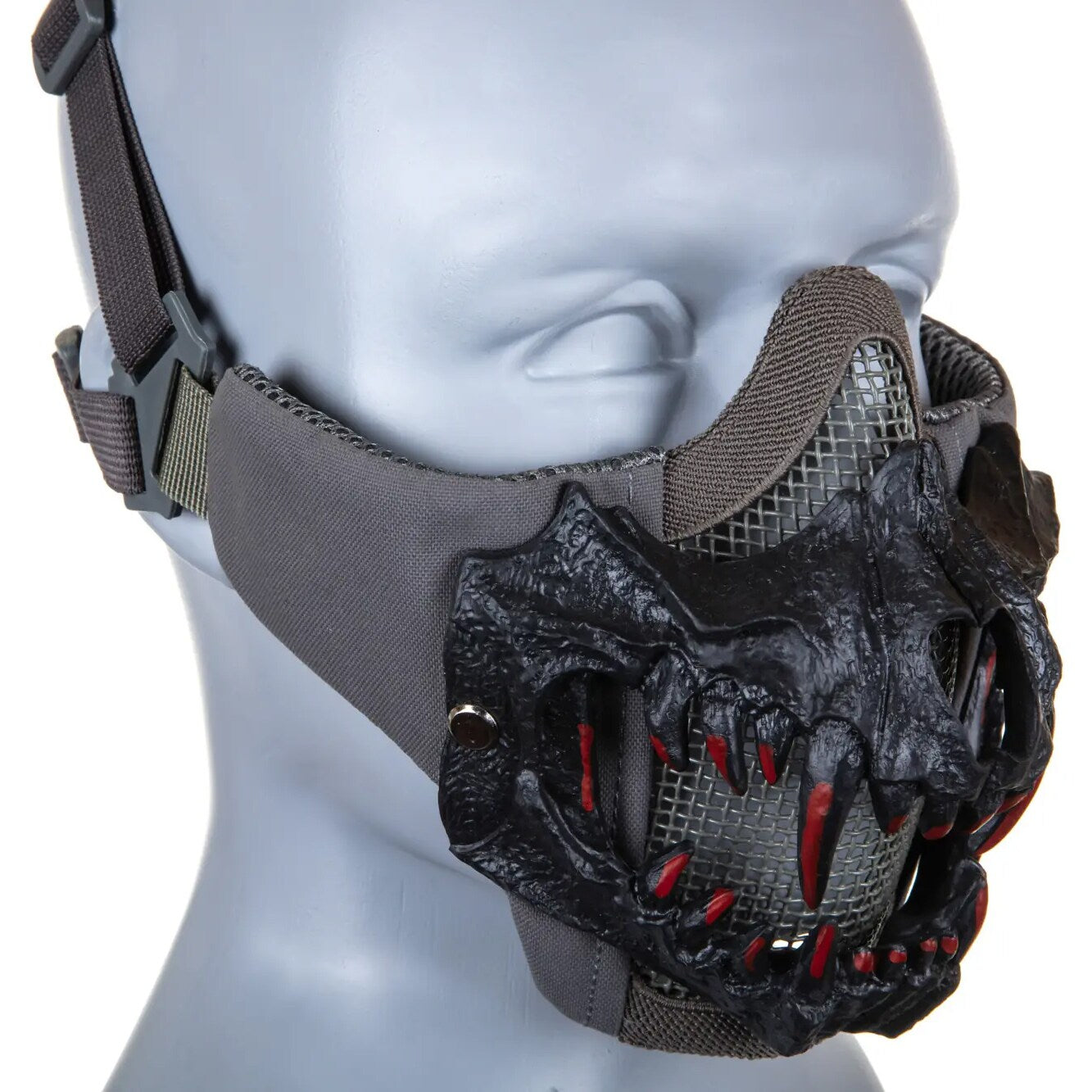 Maska ochronna typu Stalker Wosport EVO Fangs Upgrade - Grey