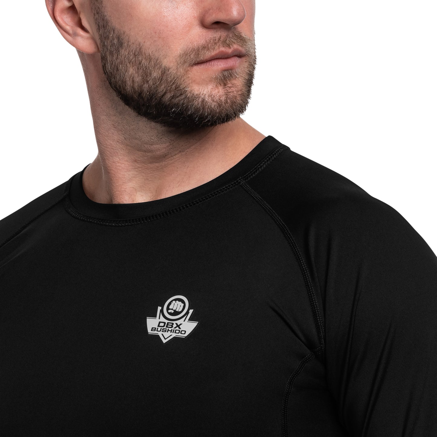 Koszulka DBX Bushido Rashguard Long Sleeve Black RSL - Czarna