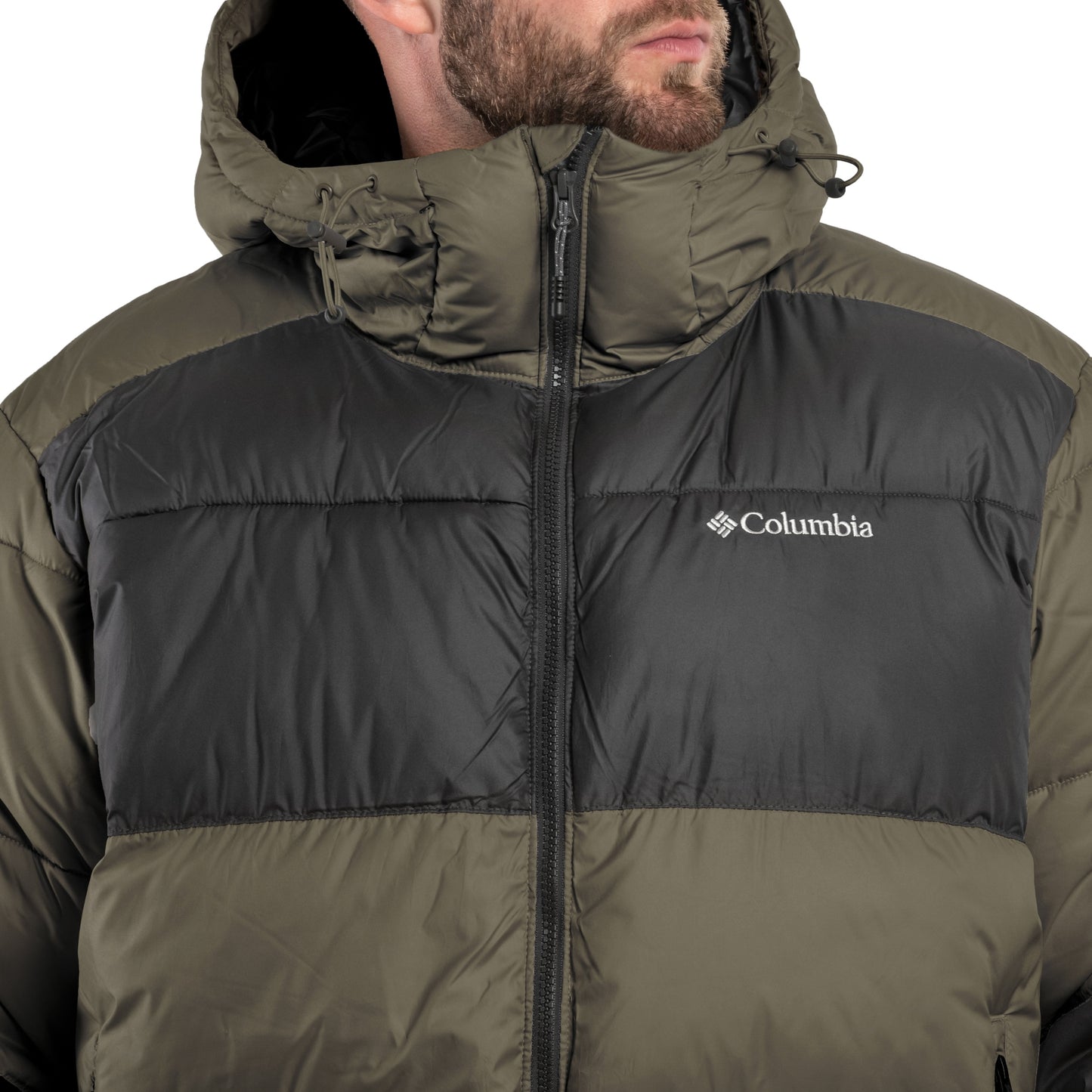 Kurtka Columbia Pike Lake II Hooded - Stone Green/Shark