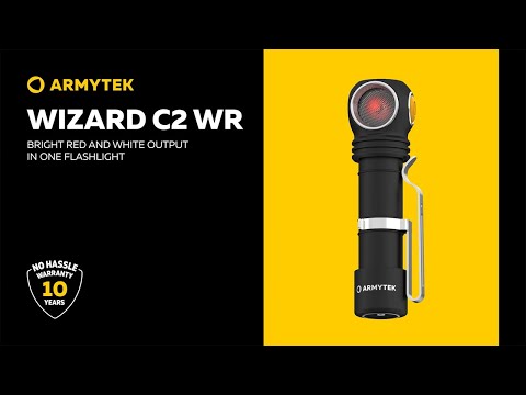 Latarka czołowa i kątowa Armytek Wizard C2 WR Magnet USB Warm PCB - 1020 lumenów