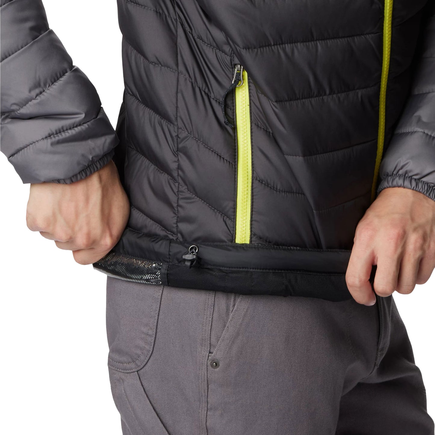 Kurtka Columbia Powder Lite Hooded Jacket - Shark/City Grey