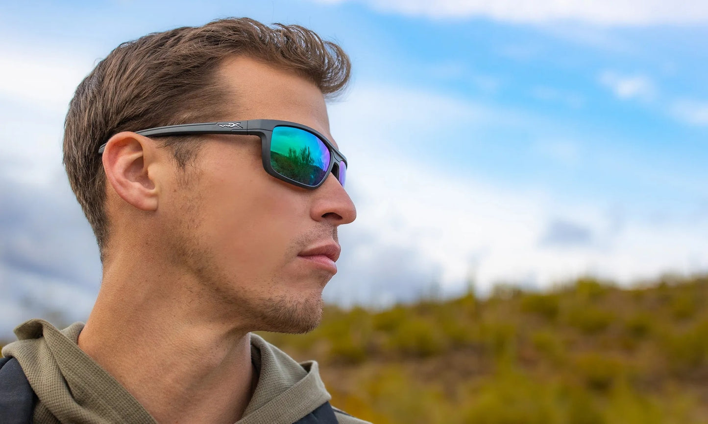Okulary Wiley X Kingpin - Captivate Polarized Green Mirror/Matte Graphite