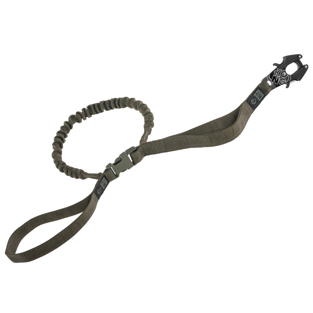 Smycz K9 Thorn Frog Kong z amortyzatorem 150 cm - Oliwkowa