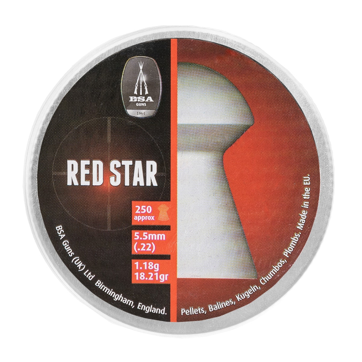 Śrut BSA Red Star 5,5 mm - 250 szt.