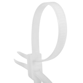Kajdanki jednorazowe plastikowe Mil-Tec - White