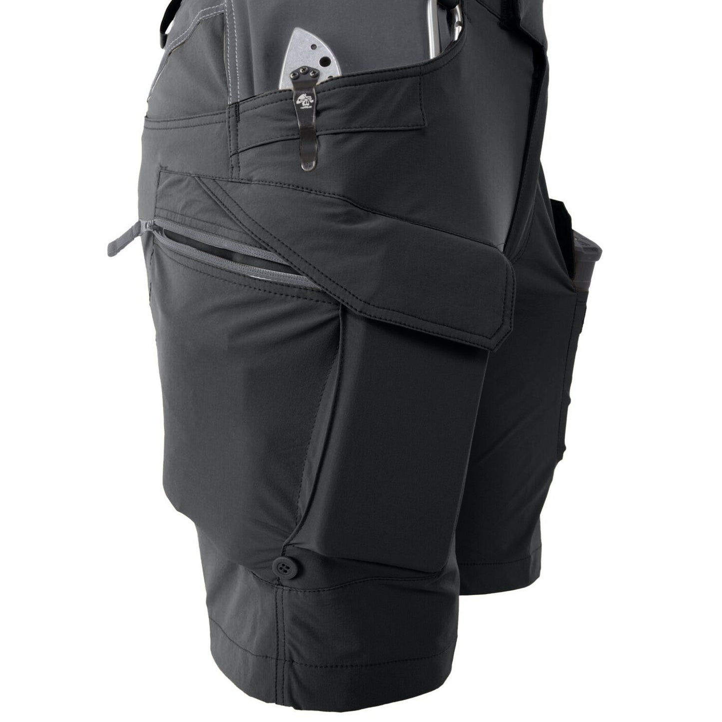 Szorty damskie Helikon OTP Nylon 8,5" - Black/Shadow Grey